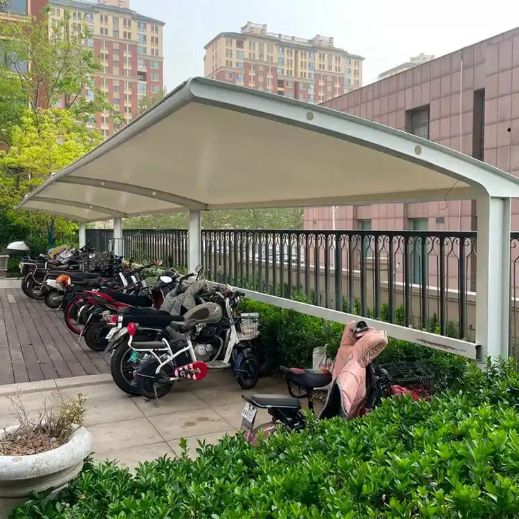 双柏县膜结构电动车棚